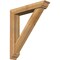 Ekena Millwork Traditional Traditional Rough Sawn Bracket w/ Offset Brace, Western Red Cedar, 6"W x 32"D x 36"H BKT0604X32X36TRA01RWR - alternate 1